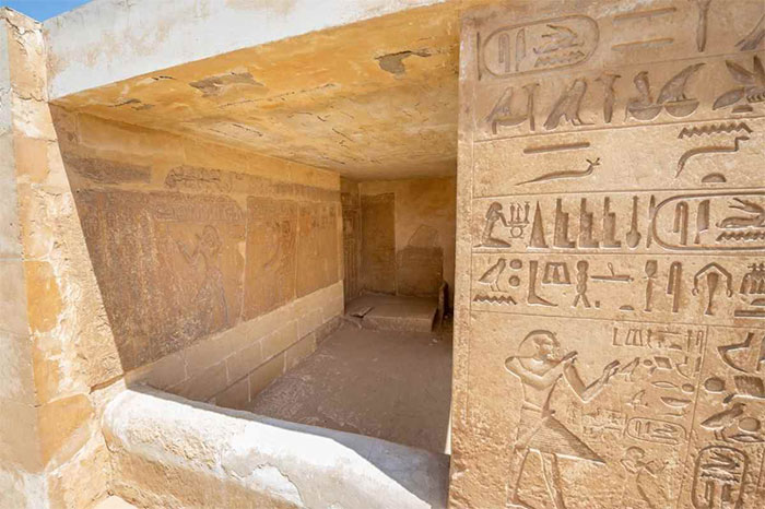 Một lăng mộ thời Vương quốc Cổ đại ở Saqqara.