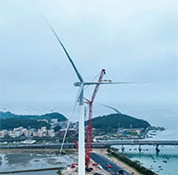 Trung Quốc lắp turbine gió 18 MW đầu tiên trên thế giới