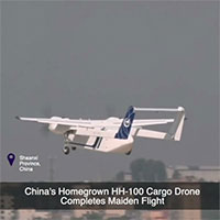 Máy bay chở hàng không người lái của Trung Quốc cất cánh