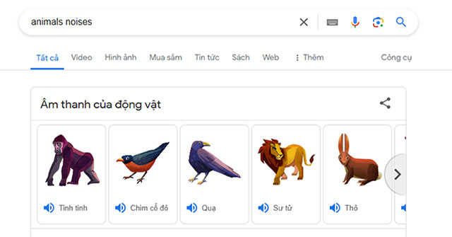 Bạn đã biết cách hỏi Google xem con sư tử kêu như thế nào chưa?