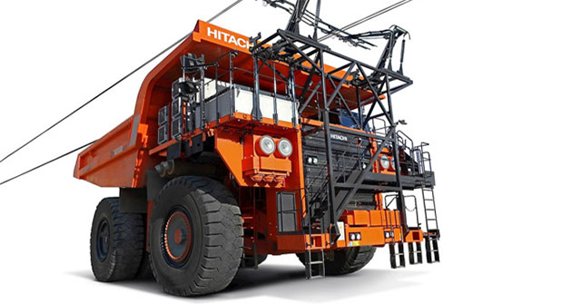Xe ben điện có thể vừa chạy vừa sạc