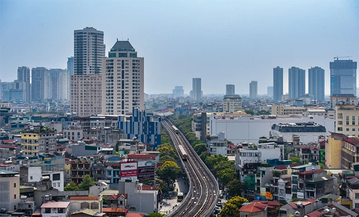 The Nhổn - Hà Nội urban railway project spans 12.5 km