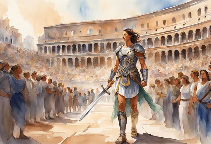 Female gladiators were often looked down upon and ridiculed by society.