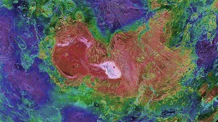 Khu vực Ishtar Terra của hành tinh gần Trái đất nhất