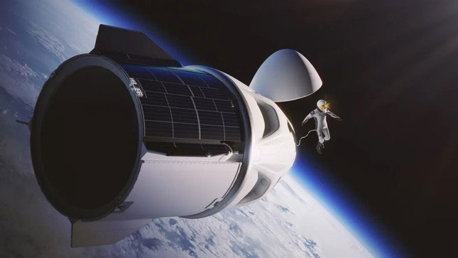 Mô phỏng về chuyến đi ngoài không gian từ tàu vũ trụ Dragon của SpaceX.