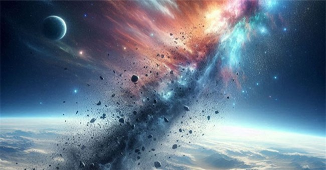 Hai vật thể vũ trụ va chạm, sự sống “rơi tự do” xuống Trái đất?