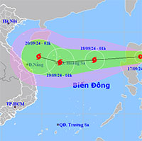 Áp thấp nhiệt đới vào Biển Đông hôm nay, di chuyển rất nhanh