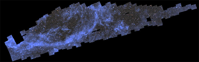 Mảnh bầu trời đẹp mắt và ma mị được tạo thành từ những quan sát của tàu vũ trụ Euclid