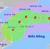 Bão Yinxing mạnh lên cấp 15, hướng vào Biển Đông trong sáng mai