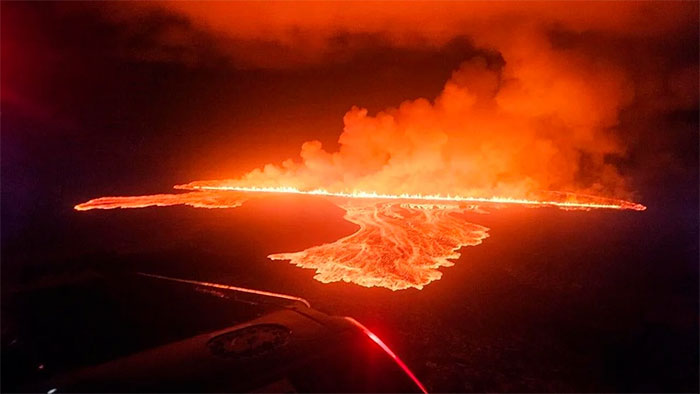 Chưa đầy một năm, núi lửa ở Iceland phun trào tới 7 lần