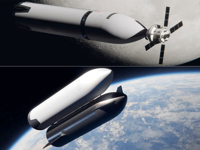 Hình ảnh hé lộ cách Starship đưa phi hành gia tới Mặt trăng