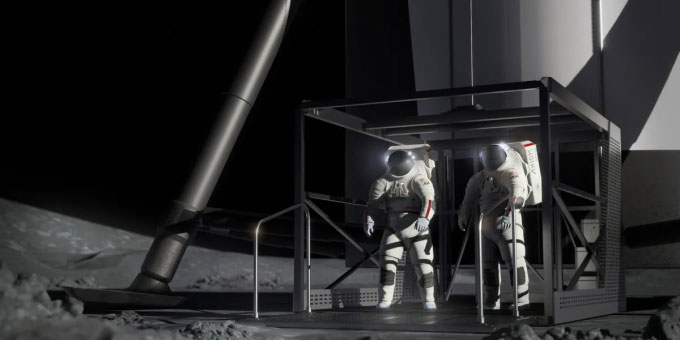 Hình ảnh hé lộ cách Starship đưa phi hành gia tới Mặt trăng