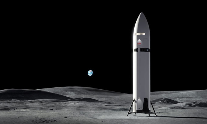 Hình ảnh hé lộ cách Starship đưa phi hành gia tới Mặt trăng