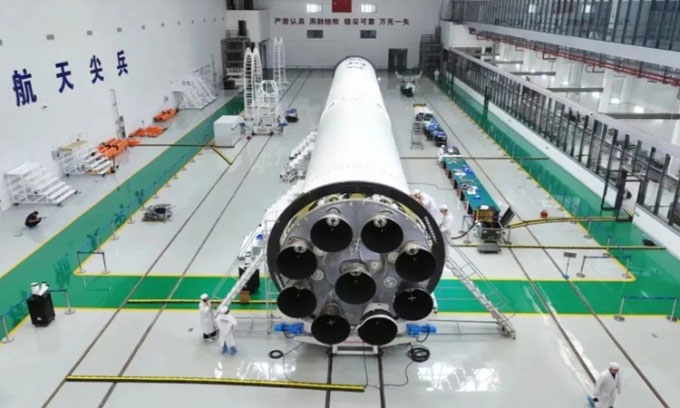 Tên lửa tái sử dụng Tianlong-3 có thiết kế tương tự tên lửa Falcon 9 của SpaceX.